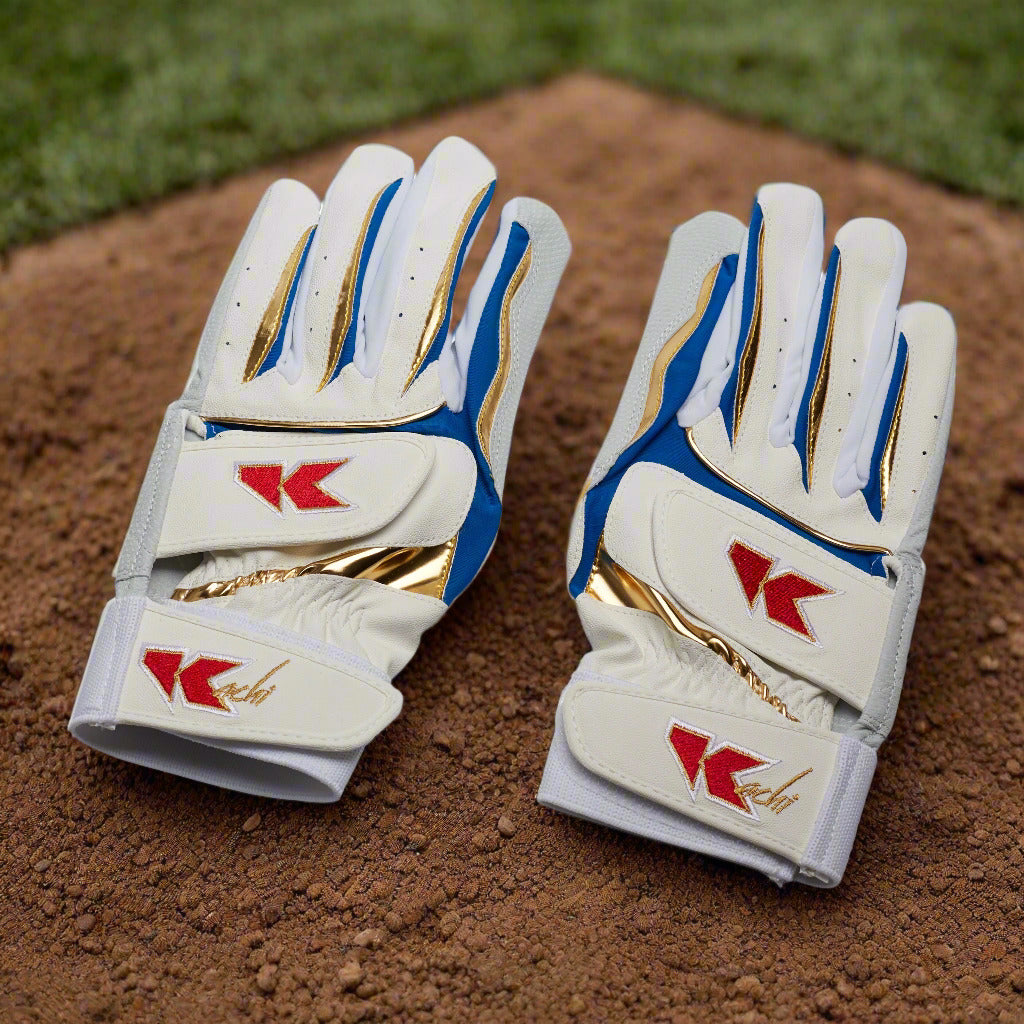 Kachi Gloves — Kachi Pro batting gloves, premium leather palm